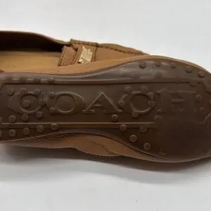 Coach | Shoes | Coach Frederica Tan Leather Loafers With  display picture 3